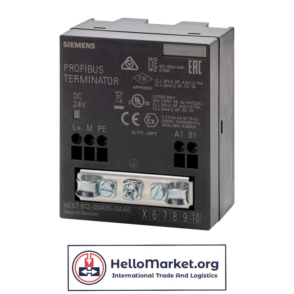 Терминальный резистор Siemens 6ES7972-0DA00-0AA0